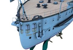 CK129-Partial Ship-Stern name Viribus Unitis